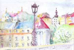 Voir le détail de cette oeuvre: Lublin - une vue dancienne ville